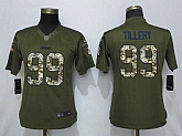 Women Nike Chargers 99 Tillery Green Salute To Service Limited Jersey,baseball caps,new era cap wholesale,wholesale hats